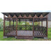 Беседка для дачи "Фестиваль" в Щёлковском районе и городском округе Щёлково с односкатной крышей